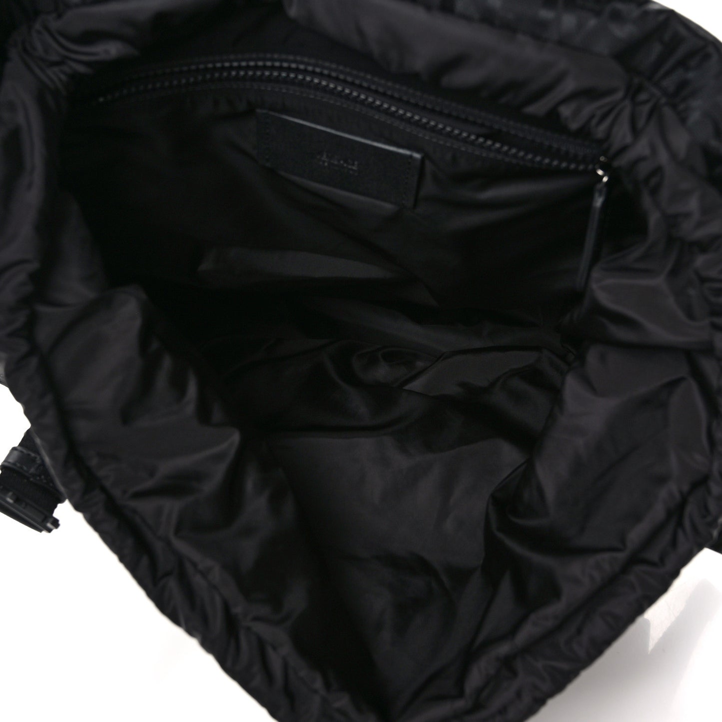 Nylon Logo Neo Backpack Black