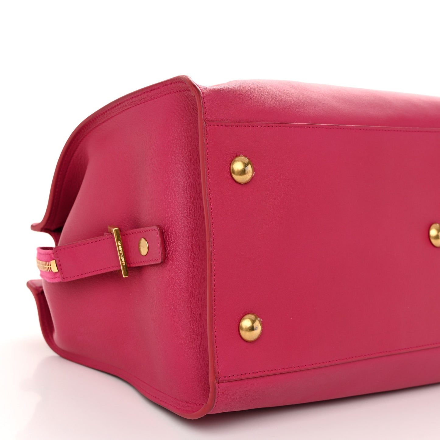 Calfskin Medium Classic Y Cabas Fuchsia