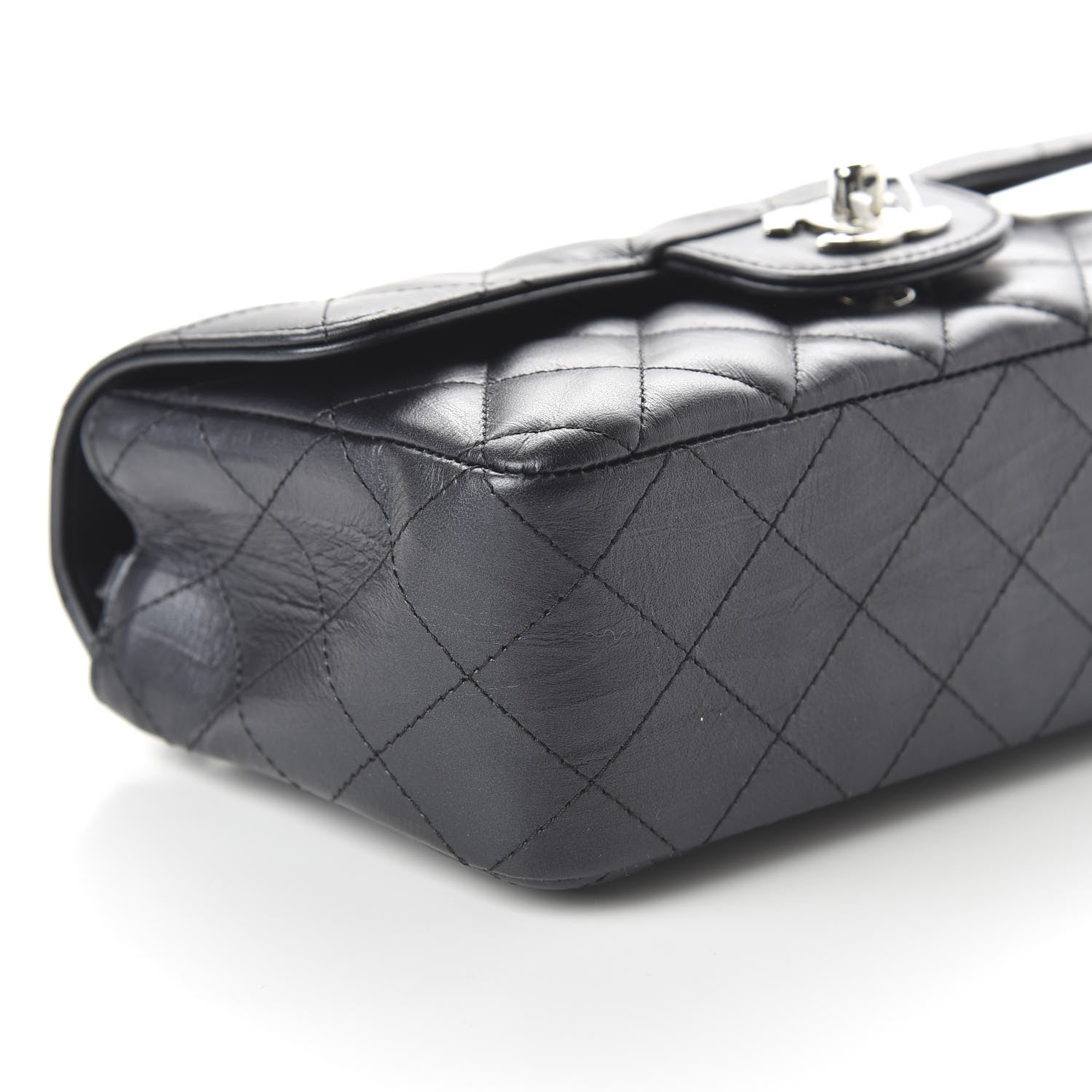 Chanel Calfskin Quilted Mini Rectangular Flap Black 6 of 10