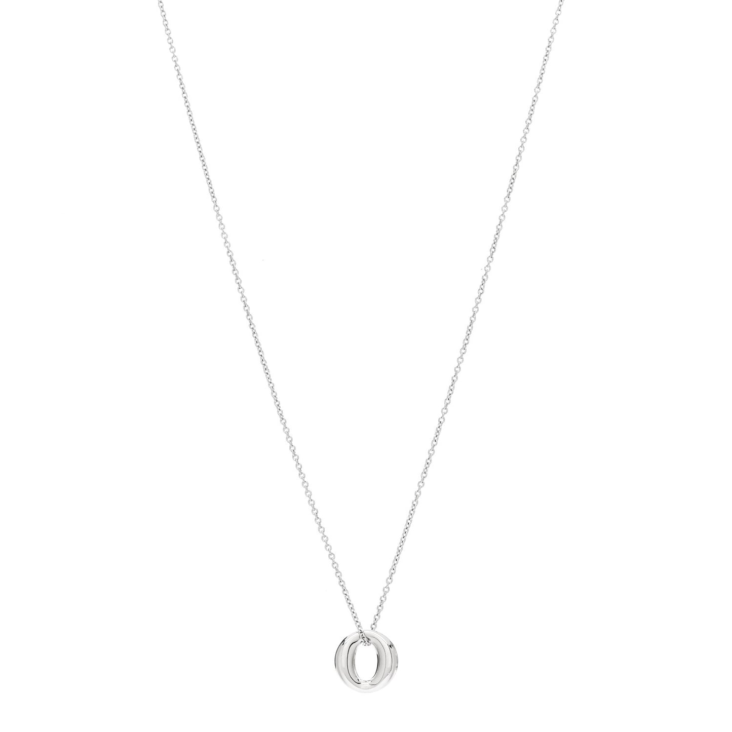 Platinum Elsa Peretti Sevillana Pendant Necklace