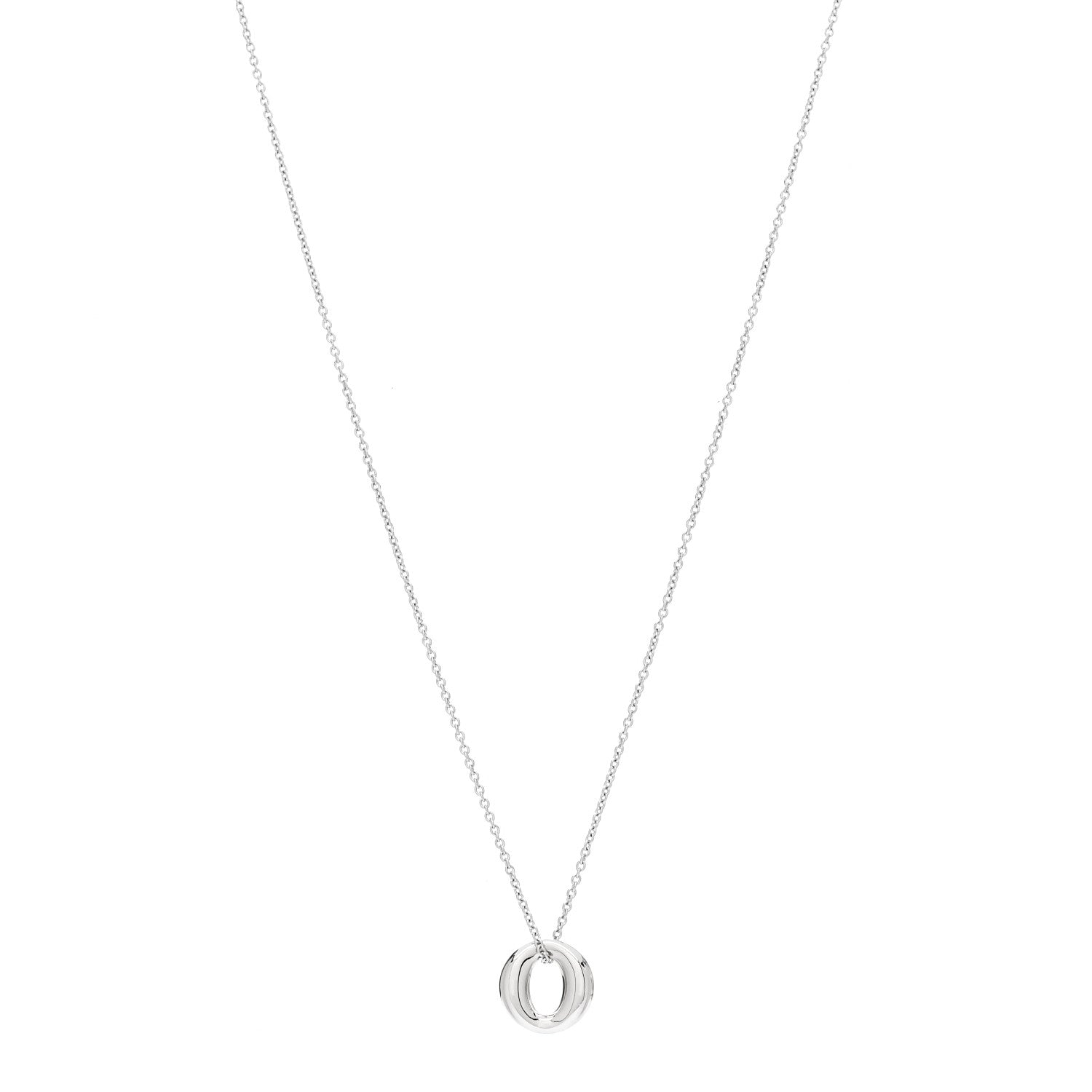 Tiffany Platinum Elsa Peretti Sevillana Pendant Necklace 1 of 7