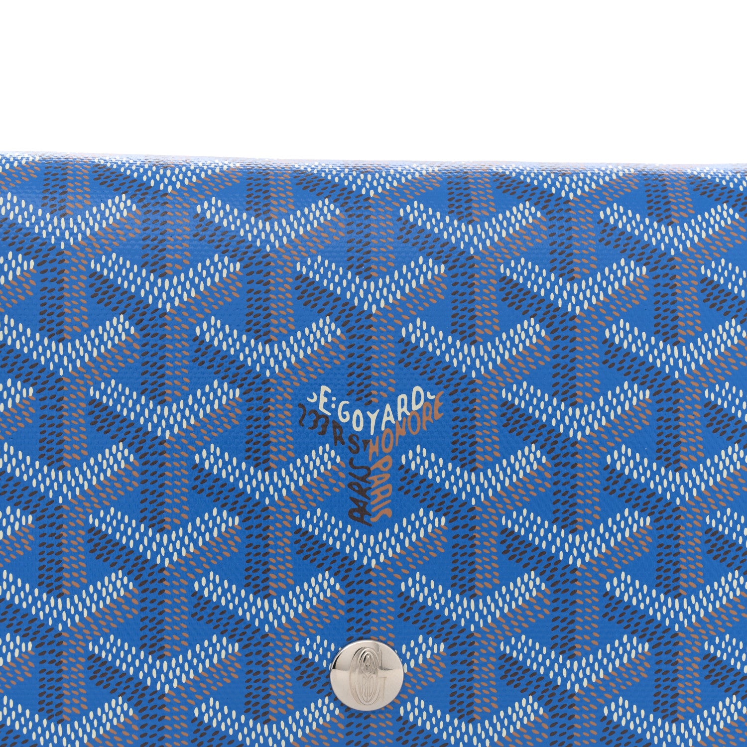 Goyard Goyardine Plumet Wallet Clutch Sky Blue 8 of 10