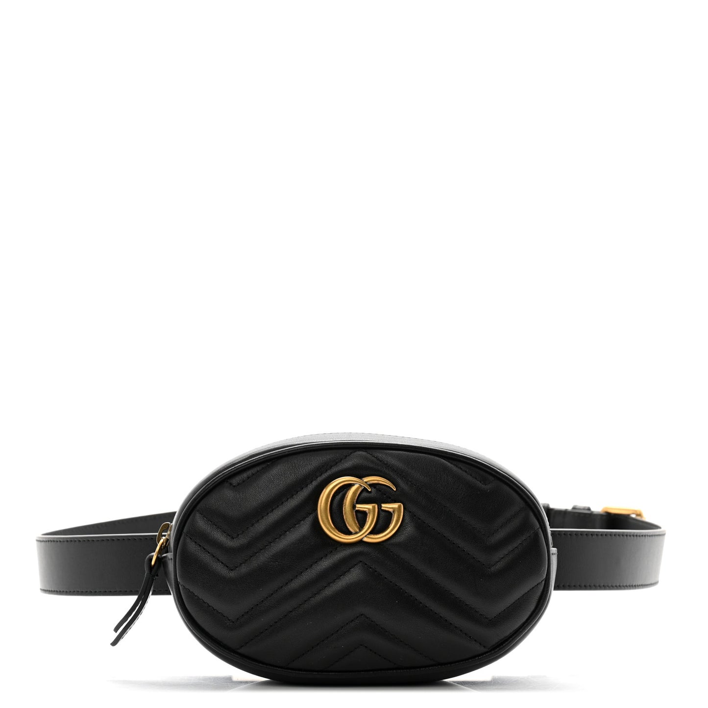 Calfskin Matelasse GG Marmont Belt Bag 105 42 Black
