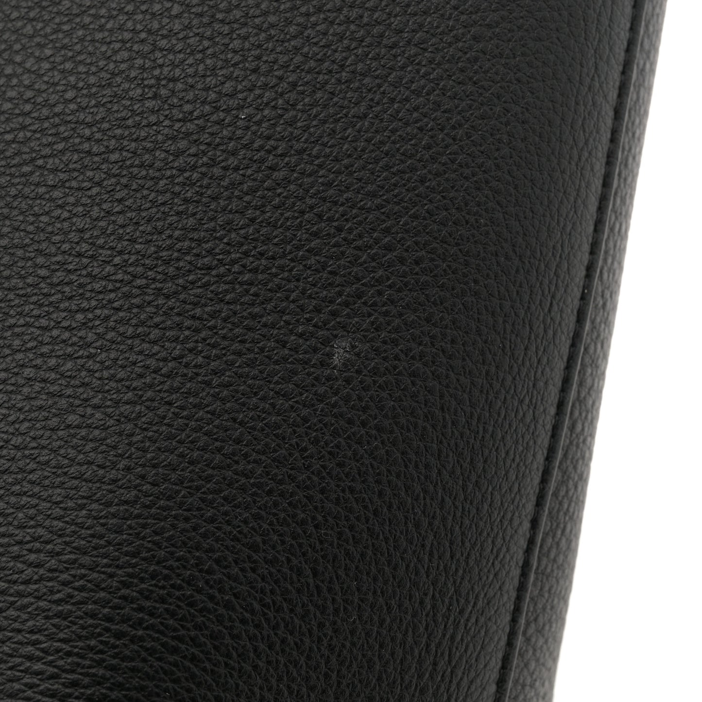 Grained Calfskin Medium N/S Park Tote Black