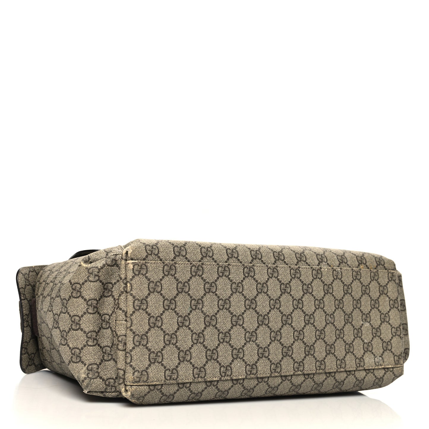 GG Plus Monogram Messenger Diaper Bag Dark Brown