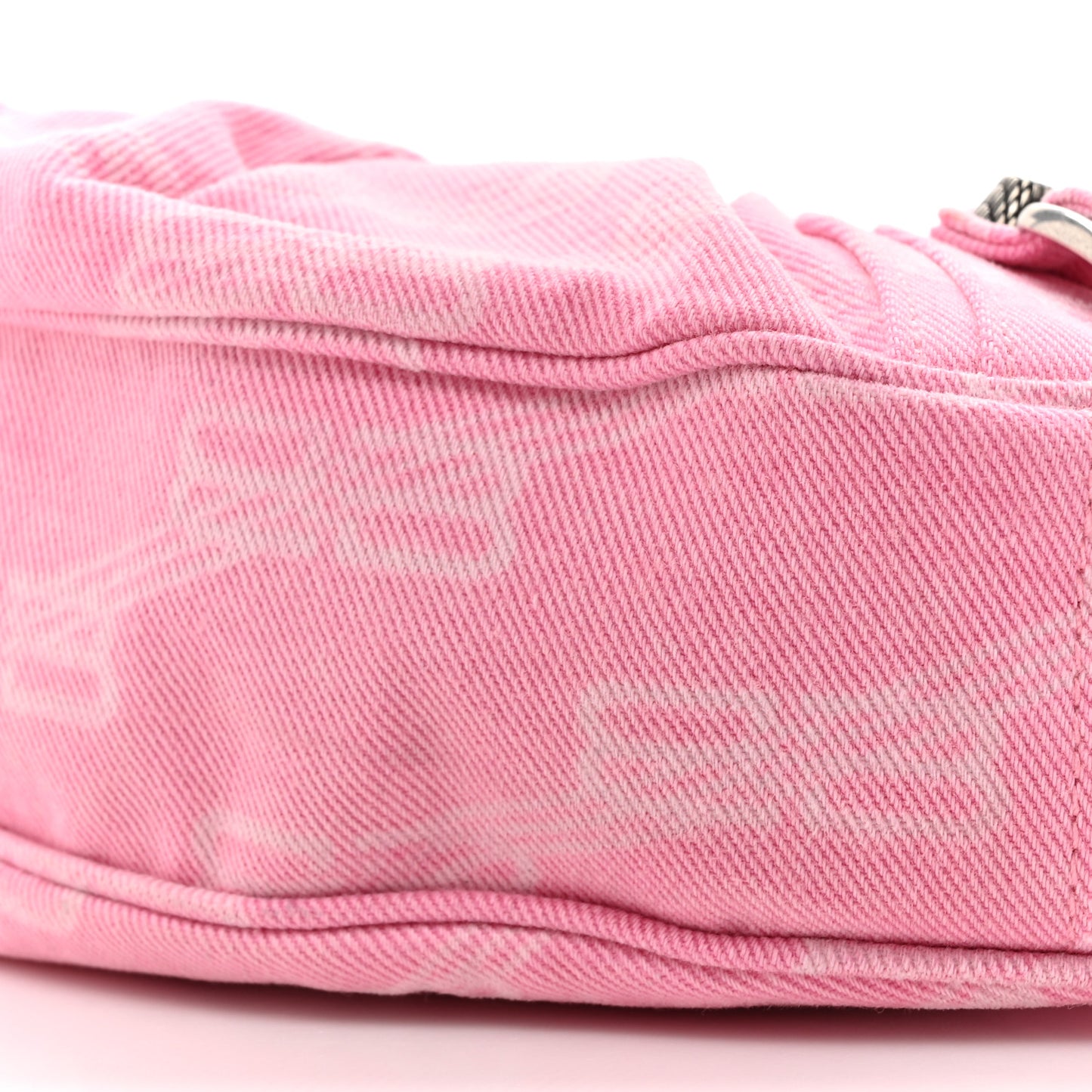 Denim BB Monogram Le Cagole Shoulder Bag XS Pink