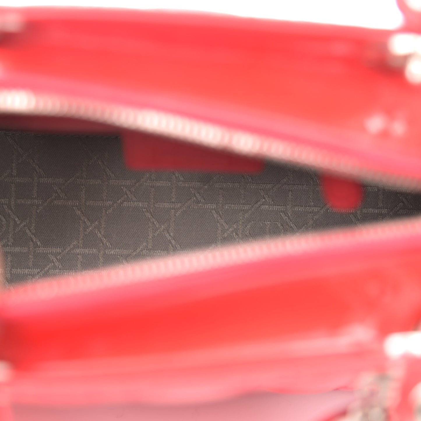Patent Cannage Medium Lady Dior Fuchsia