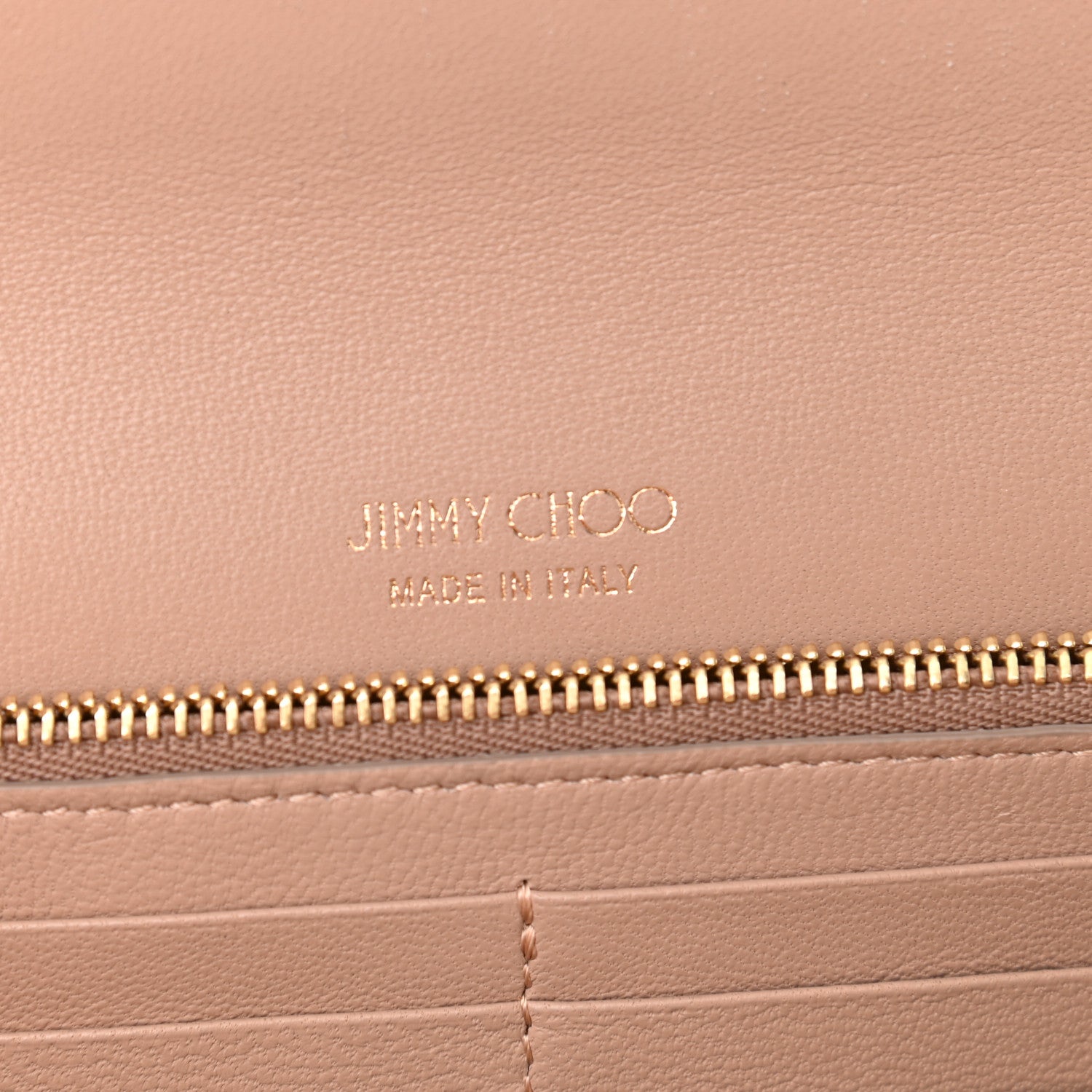 Jimmy Choo Glitter Milla Wallet on Chain Natural 6 of 10