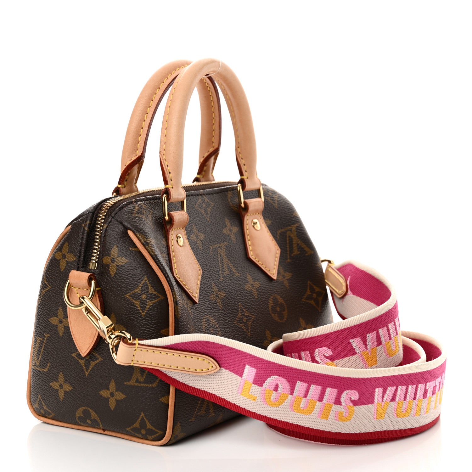 Louis Vuitton Monogram Speedy Bandouliere 20 Fuchsia 3 of 11