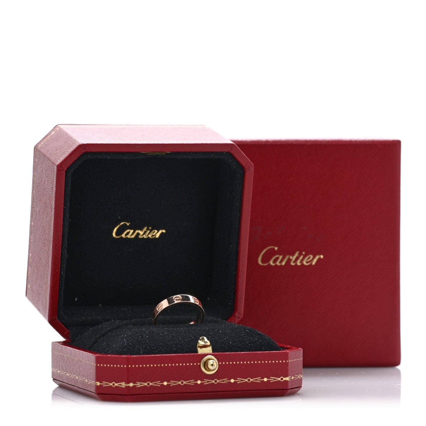 18K Pink Gold 3.5mm LOVE Wedding Band Ring 51 5.75