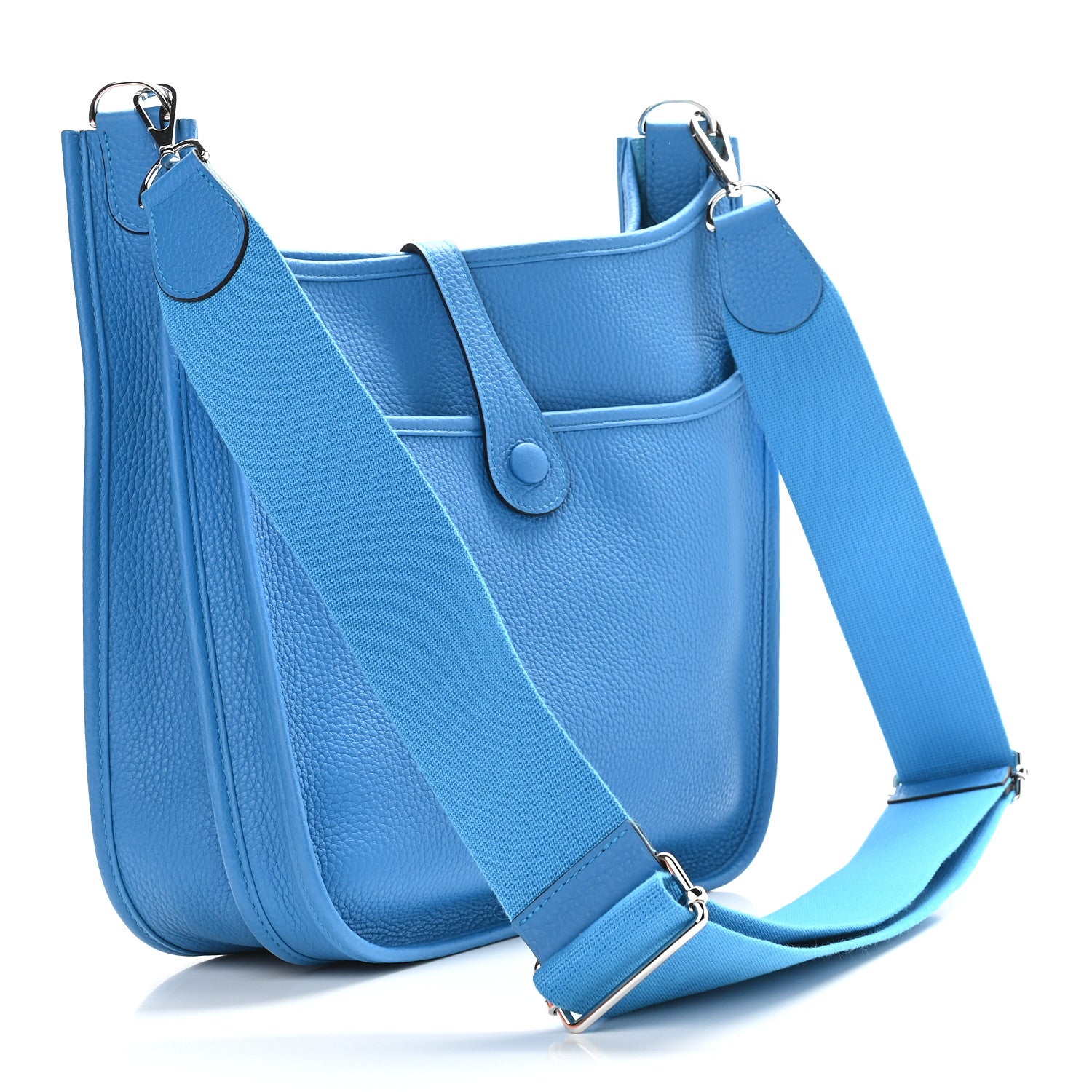 Hermes Taurillon Clemence Evelyne III PM Bleu Zanzibar 2 of 8