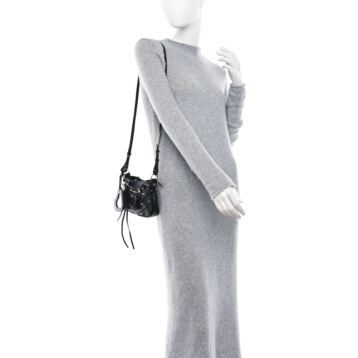 Agneau Arena Neo Cagole Mini Handbag Black
