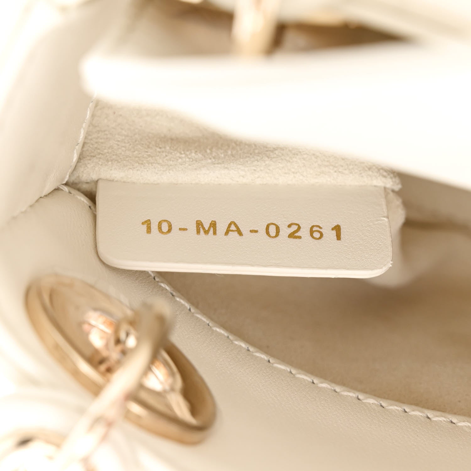 Christian Dior Calfskin Cannage Dioramour Micro Lady Dior Dior White 7 of 11
