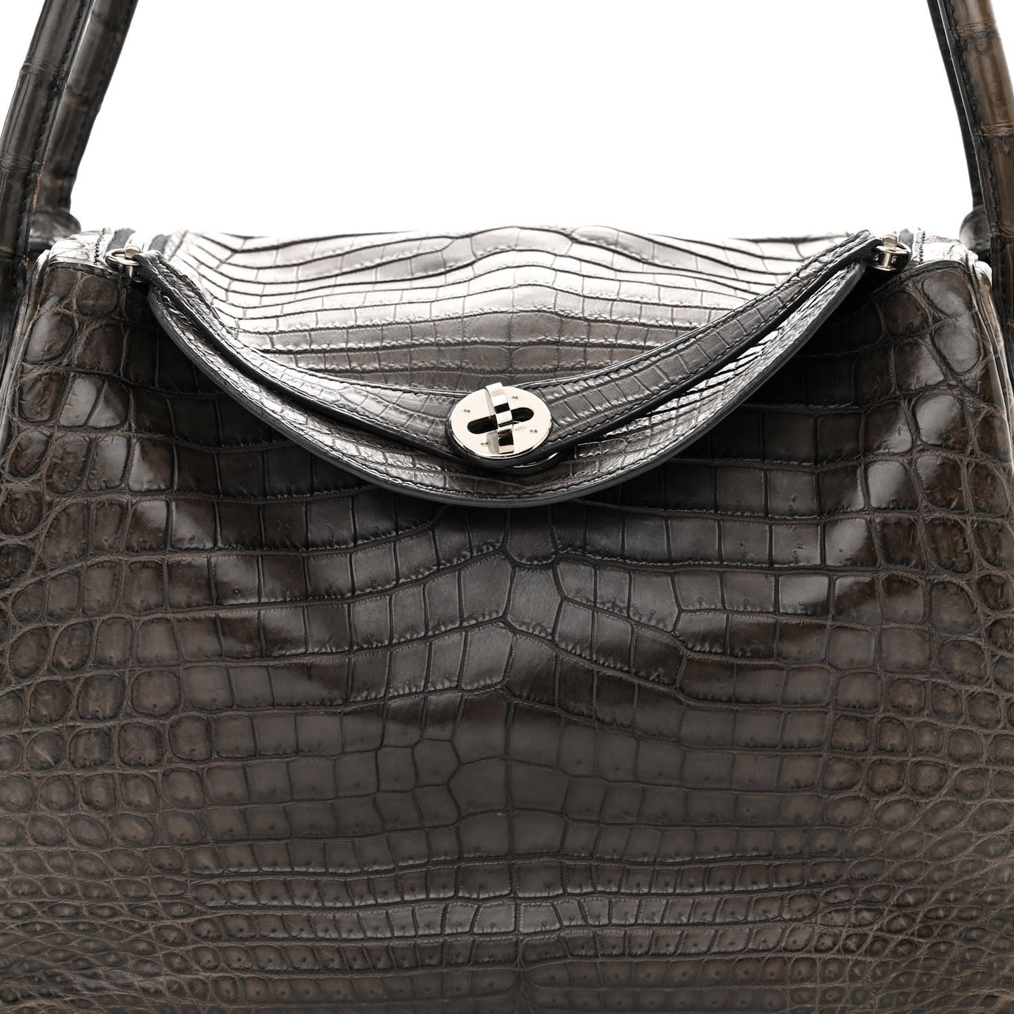 Matte Niloticus Crocodile Lindy 30 Gris Elephant