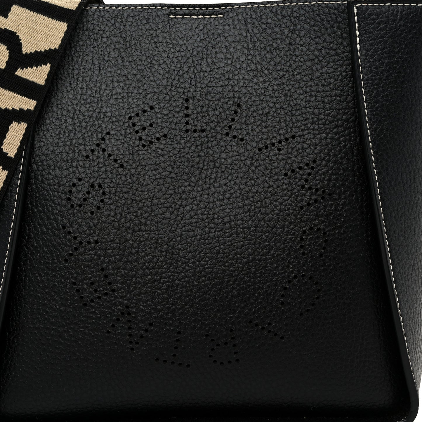 Grainy Alter Mat Perforated Logo Mini Crossbody Black