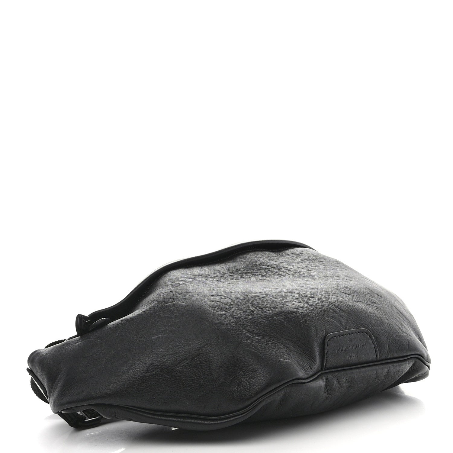 Louis Vuitton Calfskin Monogram Shadow Discovery Bumbag Black 4 of 9