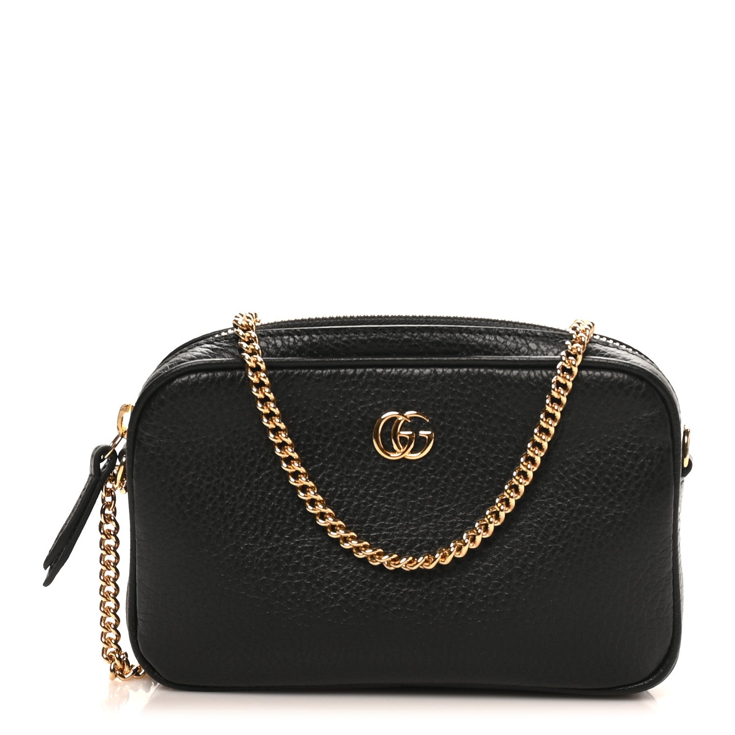 Gucci Dollar Calfskin Super Mini GG Marmont Chain Shoulder Bag 
