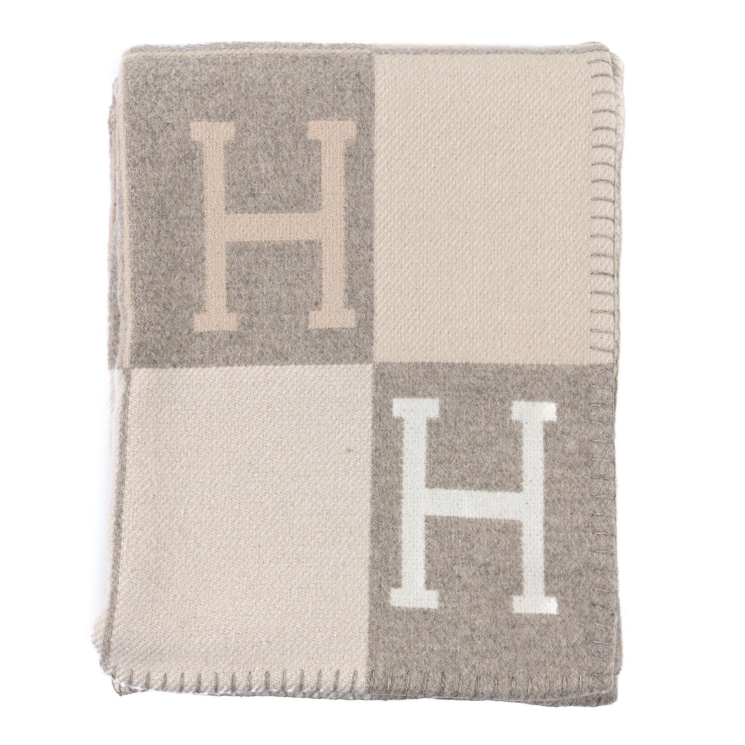 Hermes Wool Cashmere Avalon III Blanket Coco Camomille 1 of 4