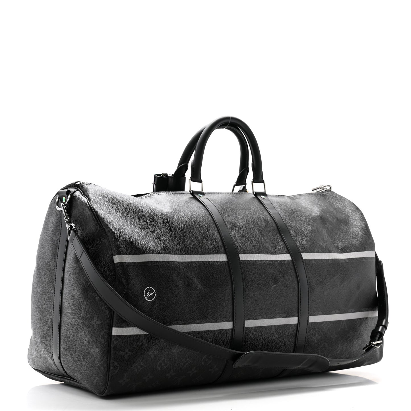 X FUJIWARA Monogram Eclipse Flash Fragment Keepall Bandouliere 55