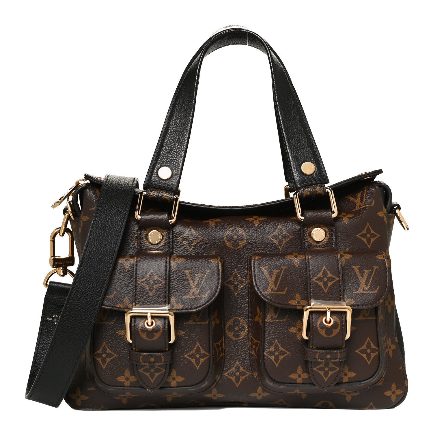 LOUIS VUITTON ブラック モカシン Louis Vuitton Monogram Manhattan NM Black 989351 – FASHIONPHILE