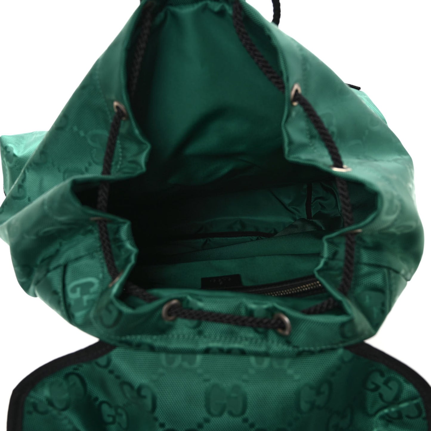 Econyl Nylon Monogram Off The Grid Utility Pocket Backpack Scrabble Green Black