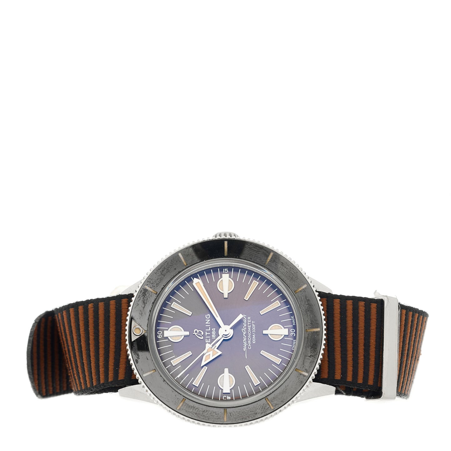 Stainless Steel Fabric 42mm Superocean Heritage 57 Automatic Watch Brown A10370A1Q1W1