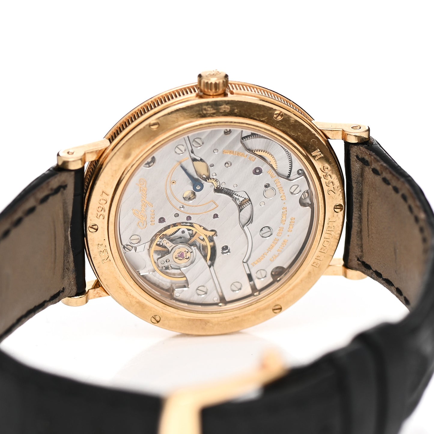 18K Yellow Gold Alligator 35mm Classique Manual Winding Watch 5907BA/12/984