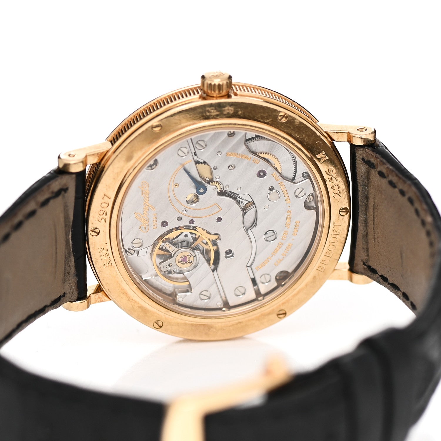 Breguet 18K Yellow Gold Alligator 35mm Classique Manual Winding Watch 5907BA/12/984 4 of 4