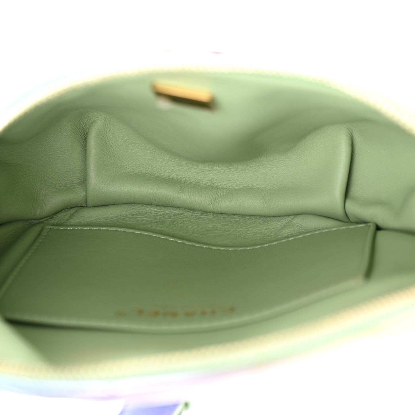 Gradient Metallic Lambskin Quilted Walking Mood Waist Bag Fanny Pack Pink Purple Green