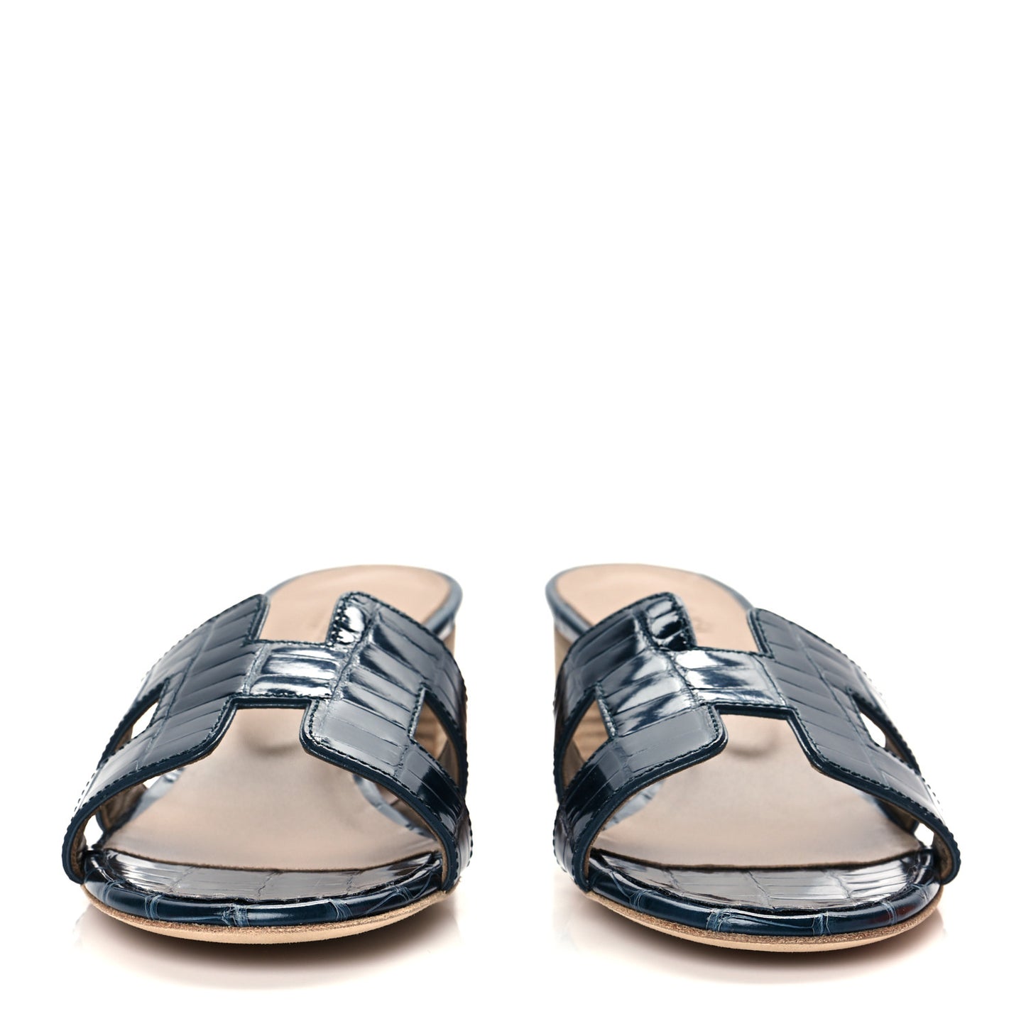 Shiny Alligator Oasis Sandals 37