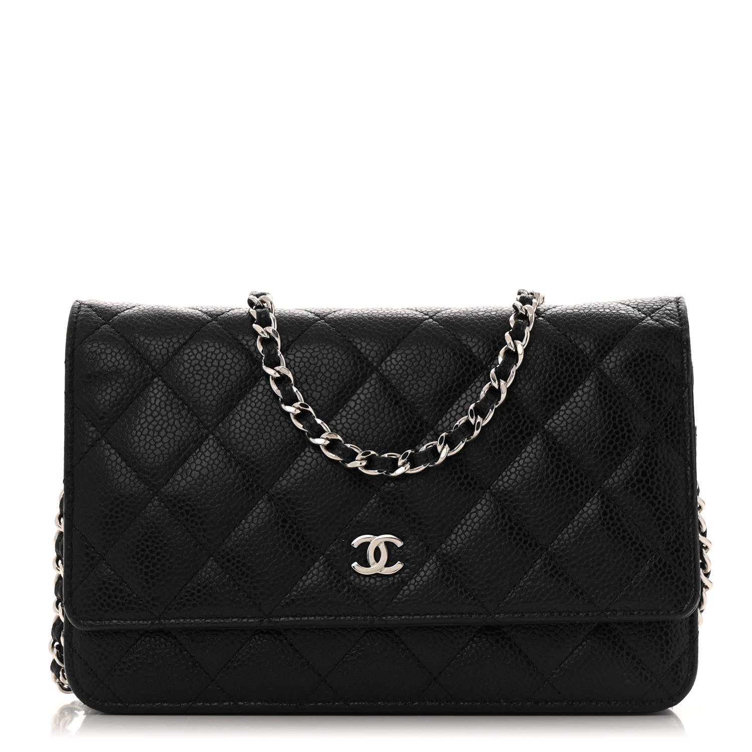 Chanel Caviar Quilted Wallet on Chain WOC Black 1 of 13
