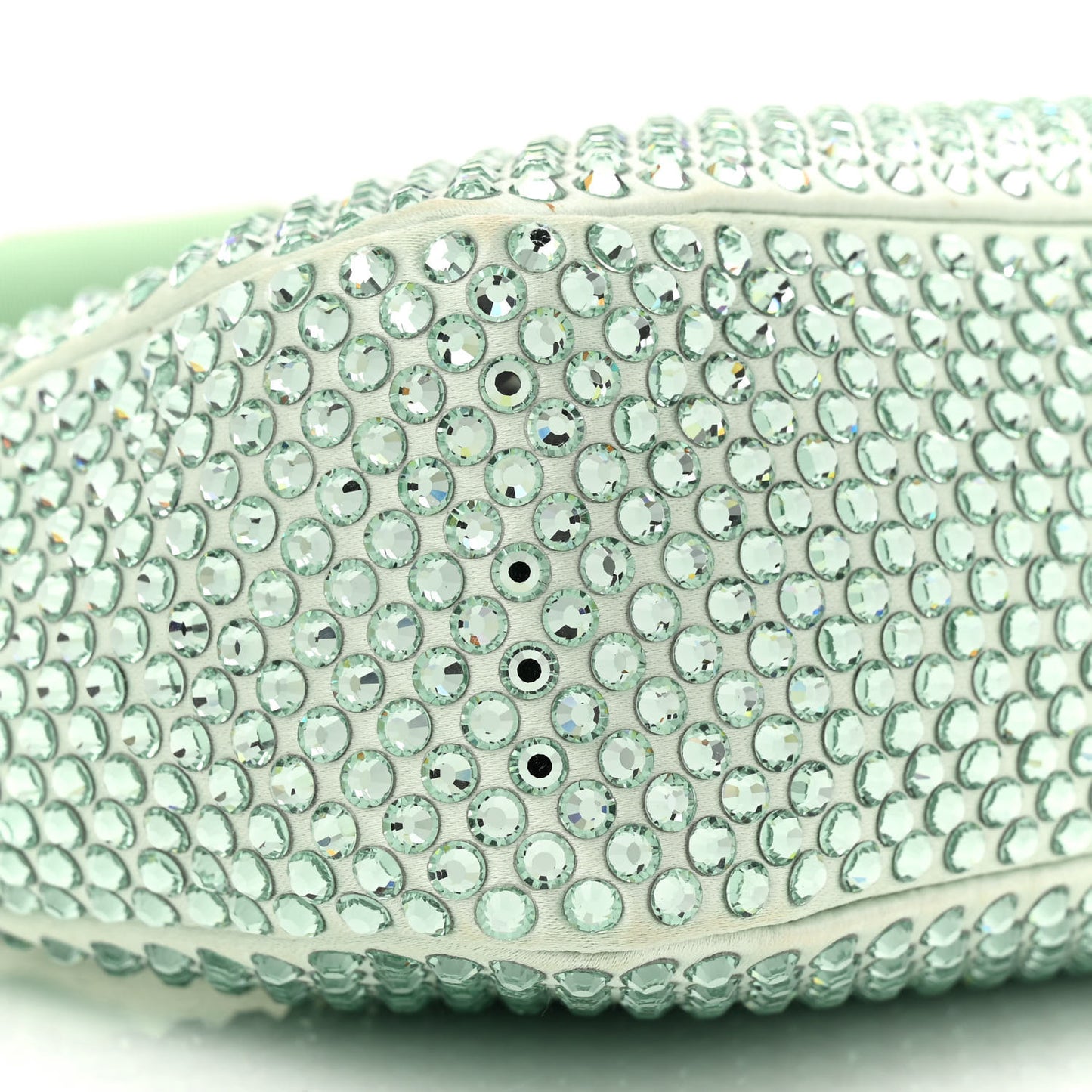 Satin Crystal Re-Edition 2005 Shoulder Bag Acqua