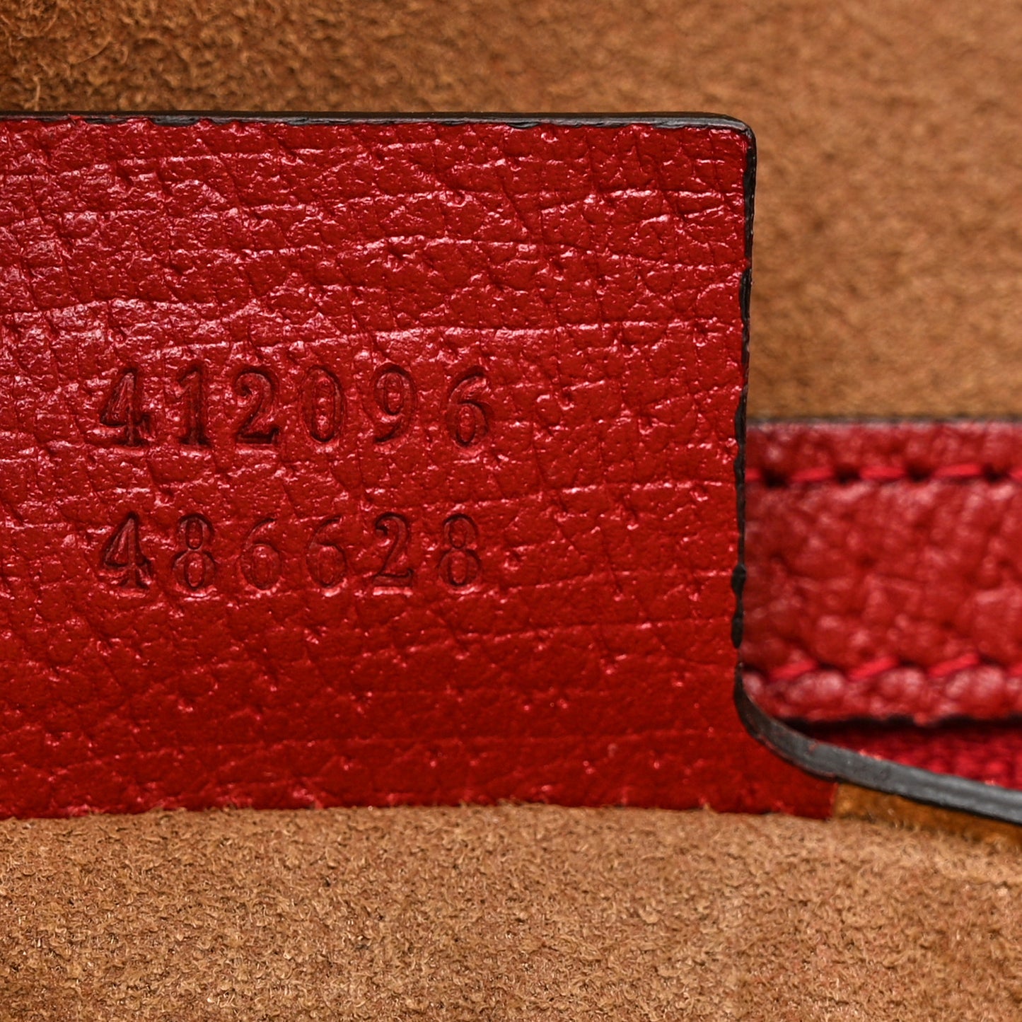 GG Supreme Monogram Tian Medium Shopping Tote Beige Multicolor Red