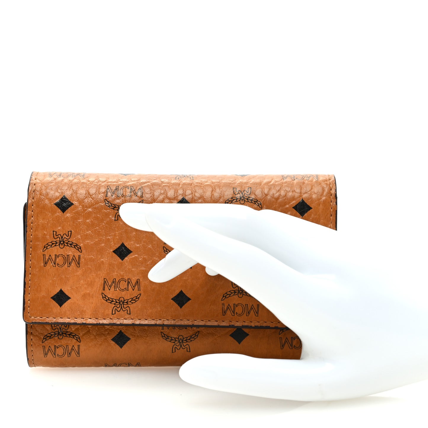 Visetos Tri-Fold Wallet Cognac