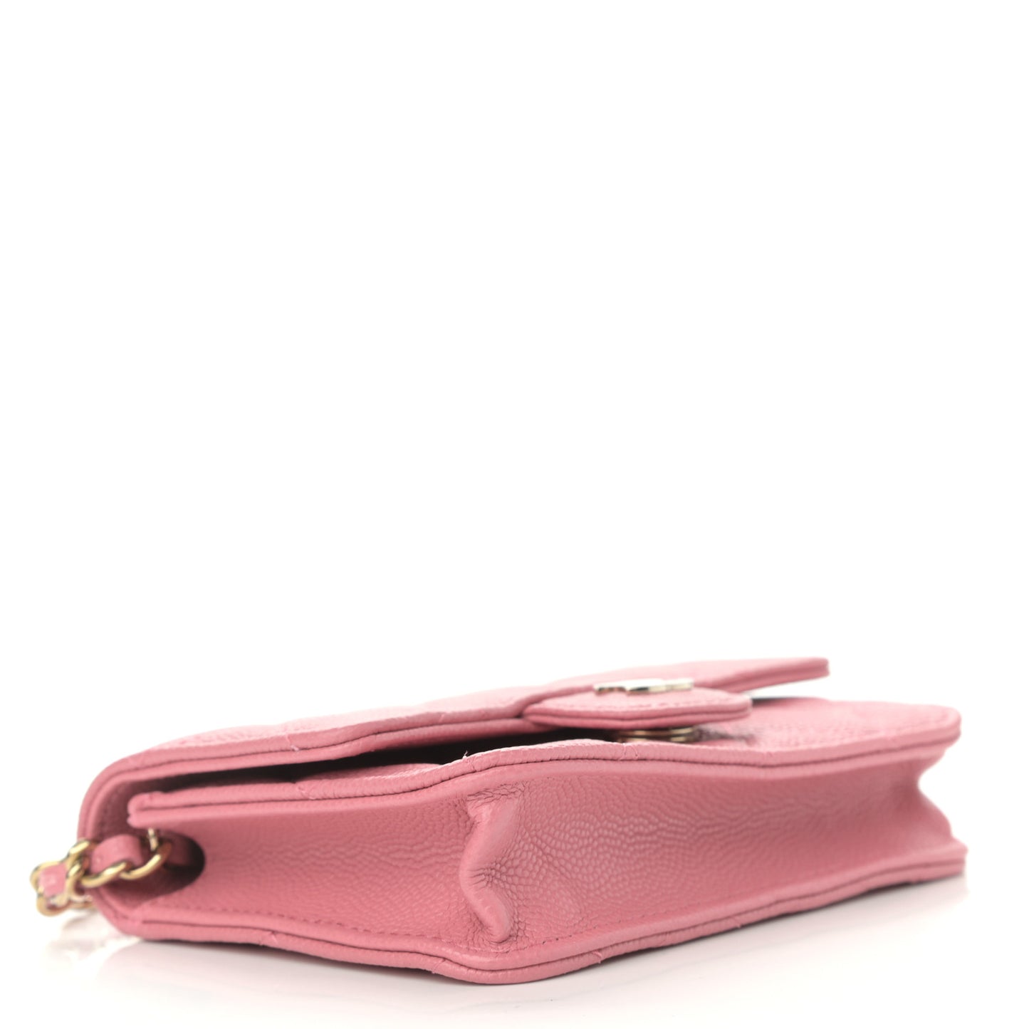Caviar Quilted Mini Chain Bag Dark Pink