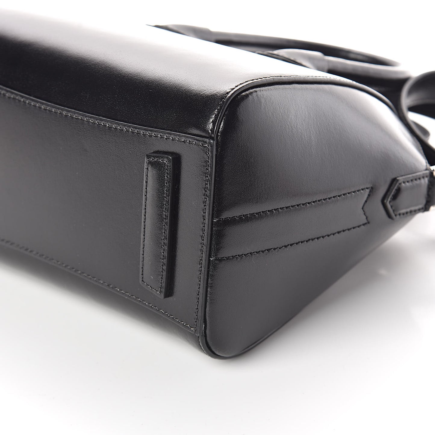 Shiny Lord Calfskin Mini Antigona Black