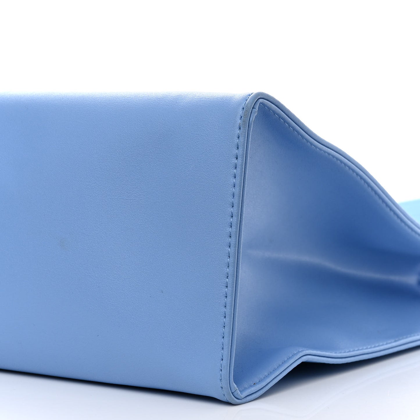 Vegan Leather Medium Shopping Bag Cerulean