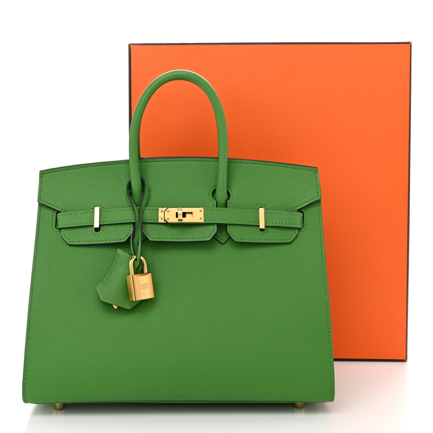 Epsom Birkin Sellier 25 Vert Yucca