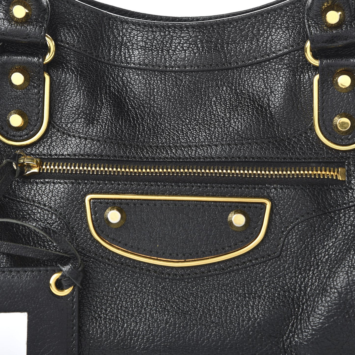 Chevre Gold Metallic Edge Hardware City Black
