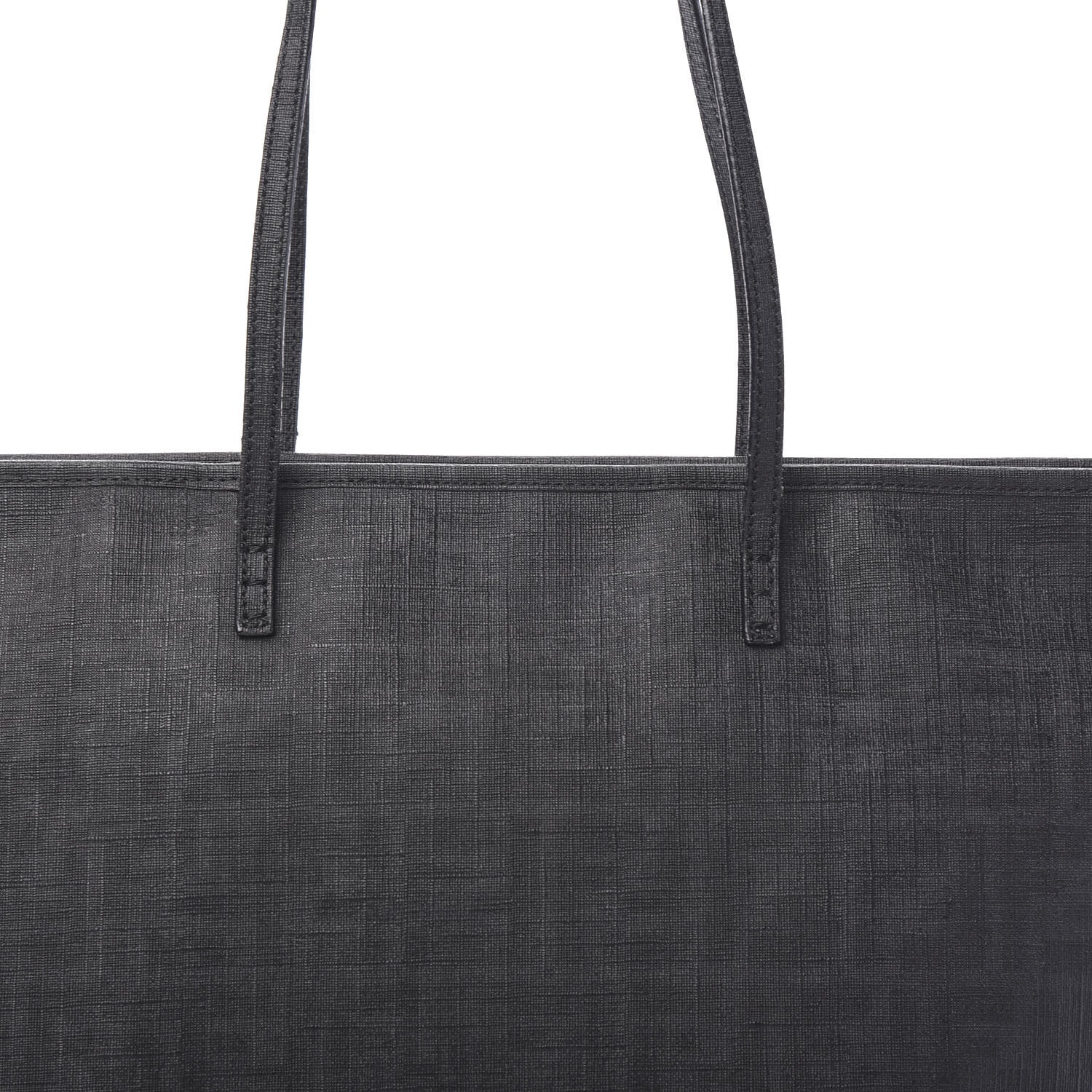Fendi Zucca Spalmati Small Roll Tote Black 9 of 9