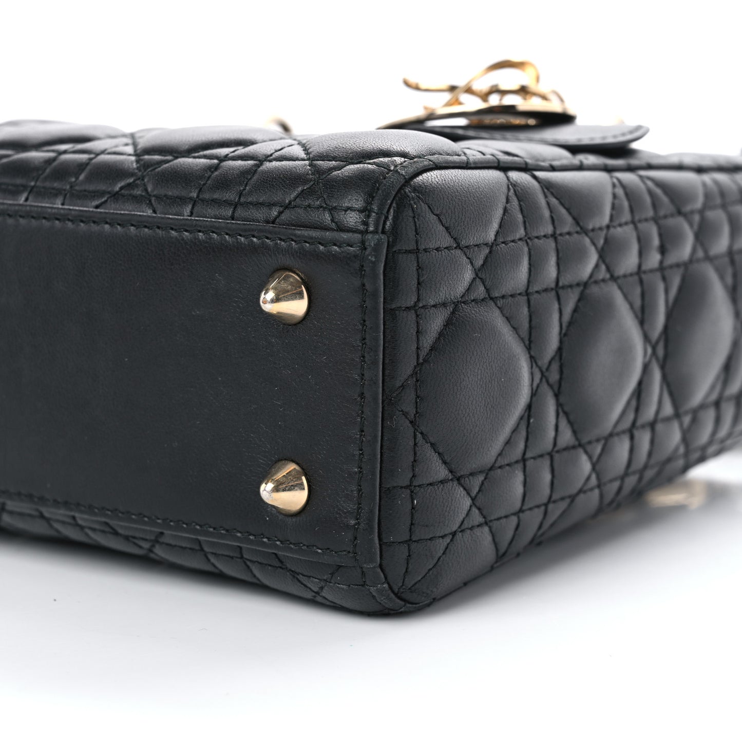 Lambskin Cannage Small My ABCDior Lady Dior Black