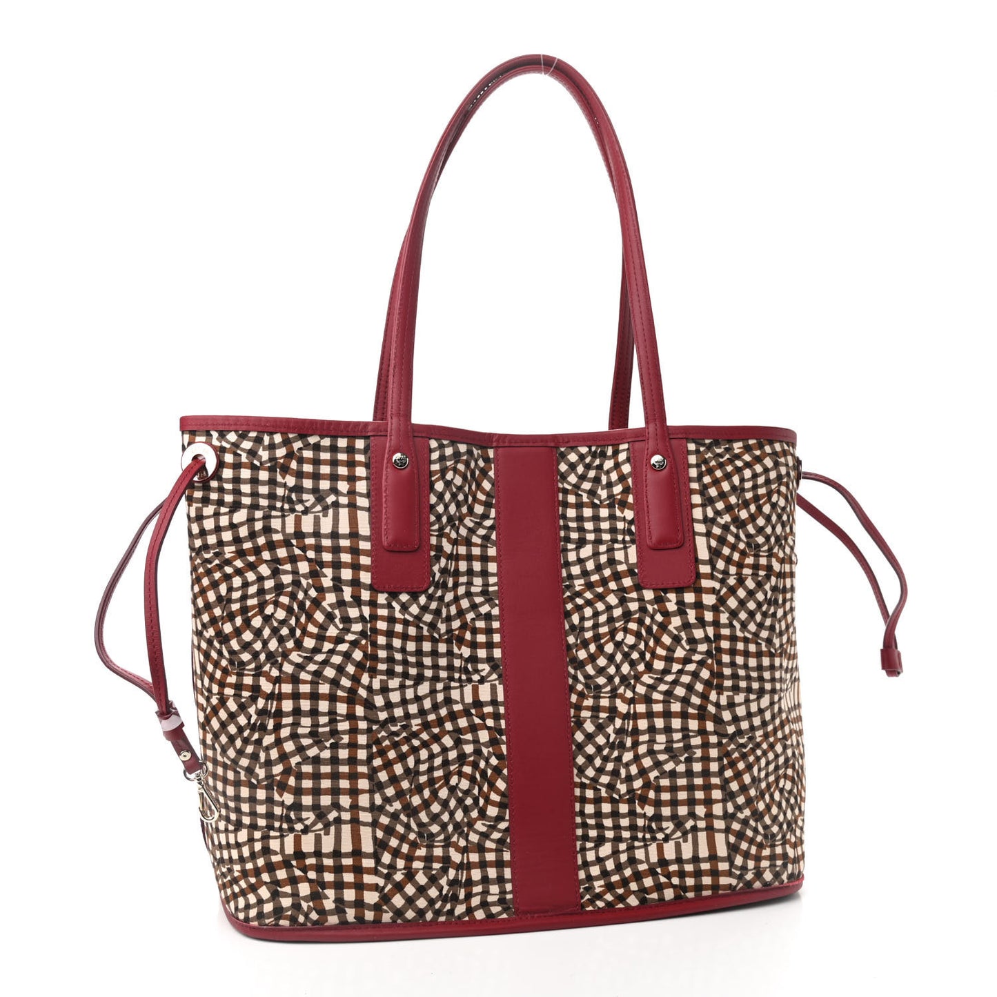 Visetos Medium Liz Reversible Shopper Tote Beige Red