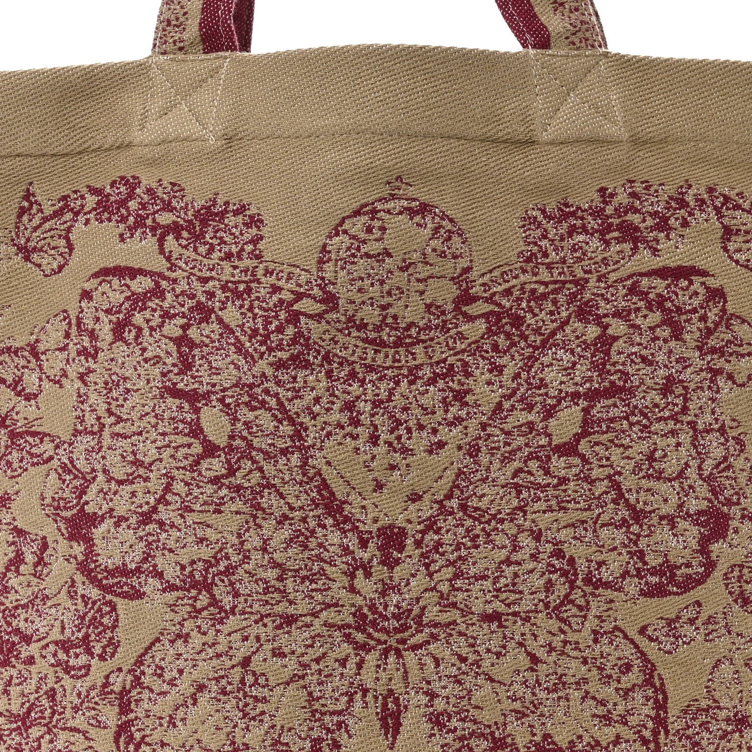 Christian Dior Canvas Print Cruise 2024 Mexico City Tote Ivory Burgundy 9 of 11
