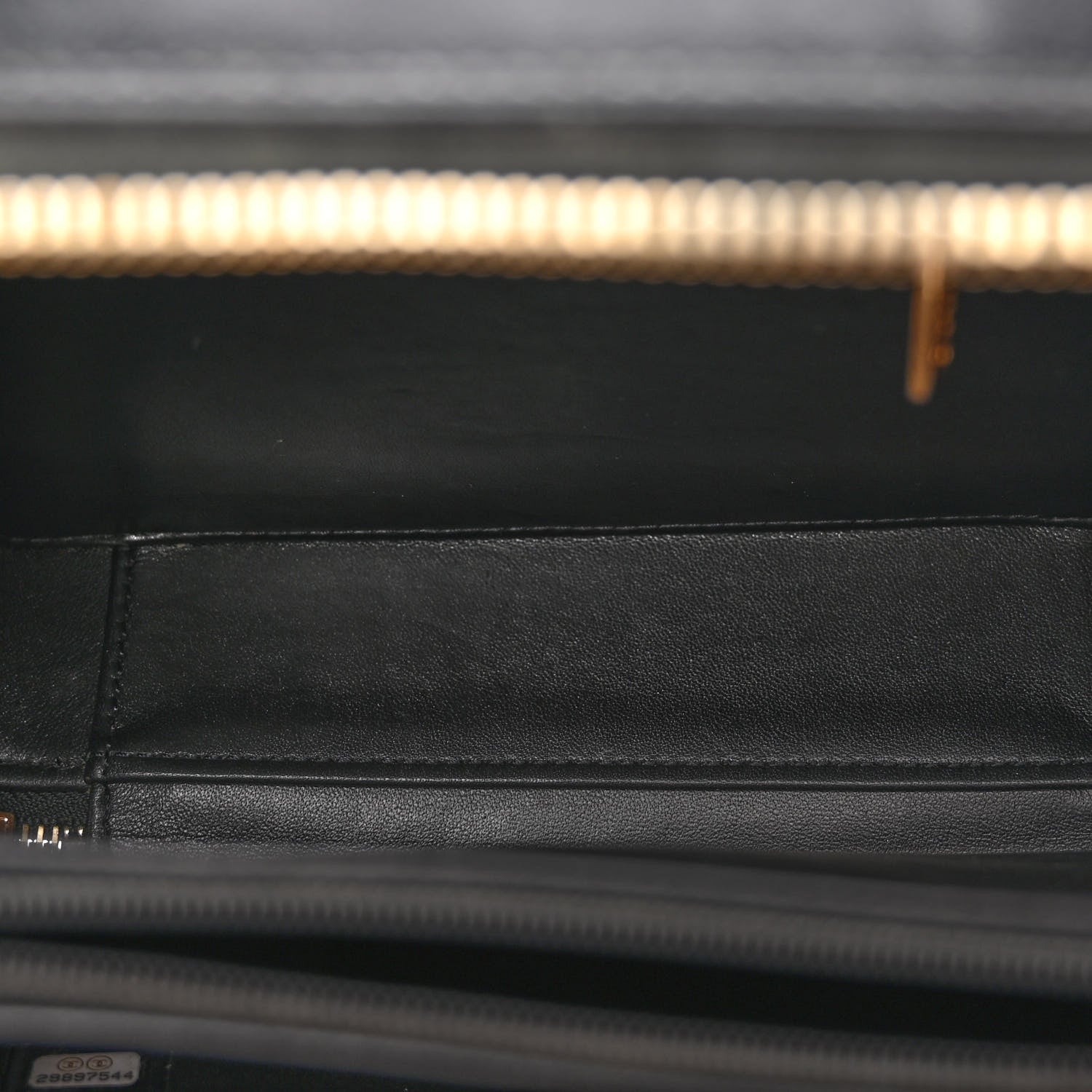 Chanel Goatskin Quilted Medium CC Filigree Vanity Case Black 5 of 12