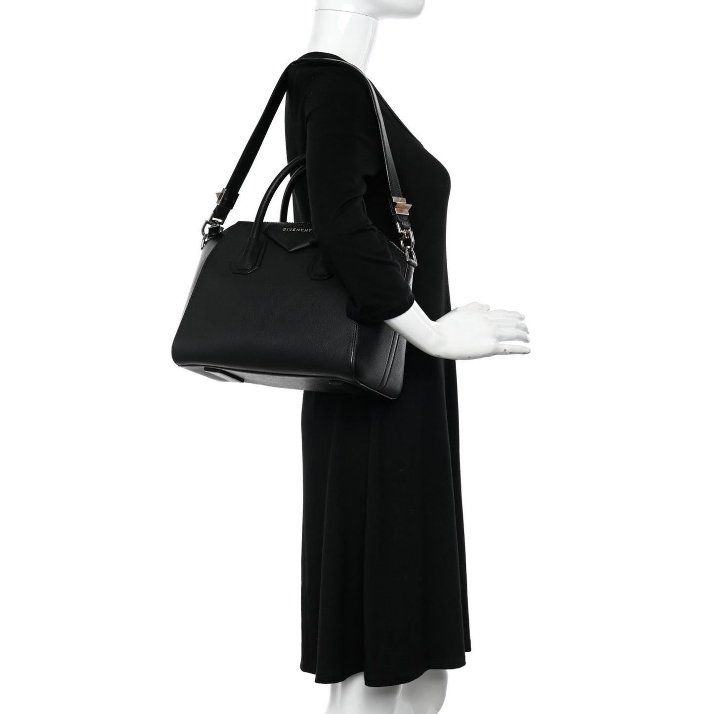 Sugar Goatskin Small Antigona Black