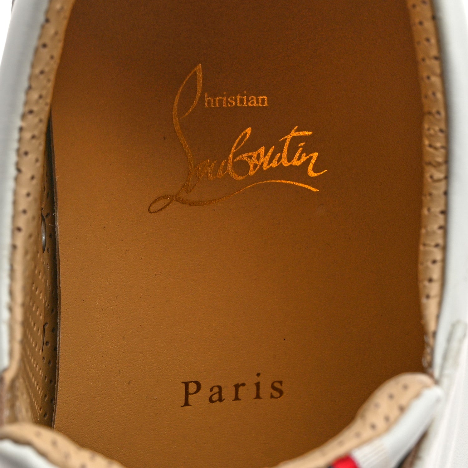 Christian Louboutin Calfskin Womens F.A.V Fique A Vontade Flat Sneakers 41 White 6 of 10