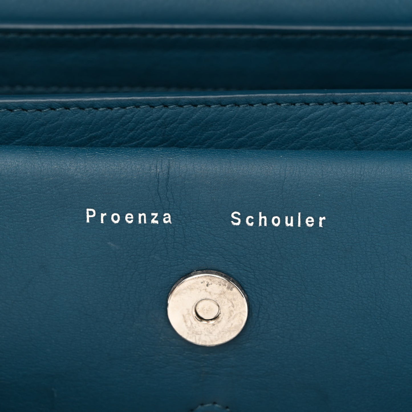 Calfskin Mini PS11 Classic Shoulder Bag Dark Teal