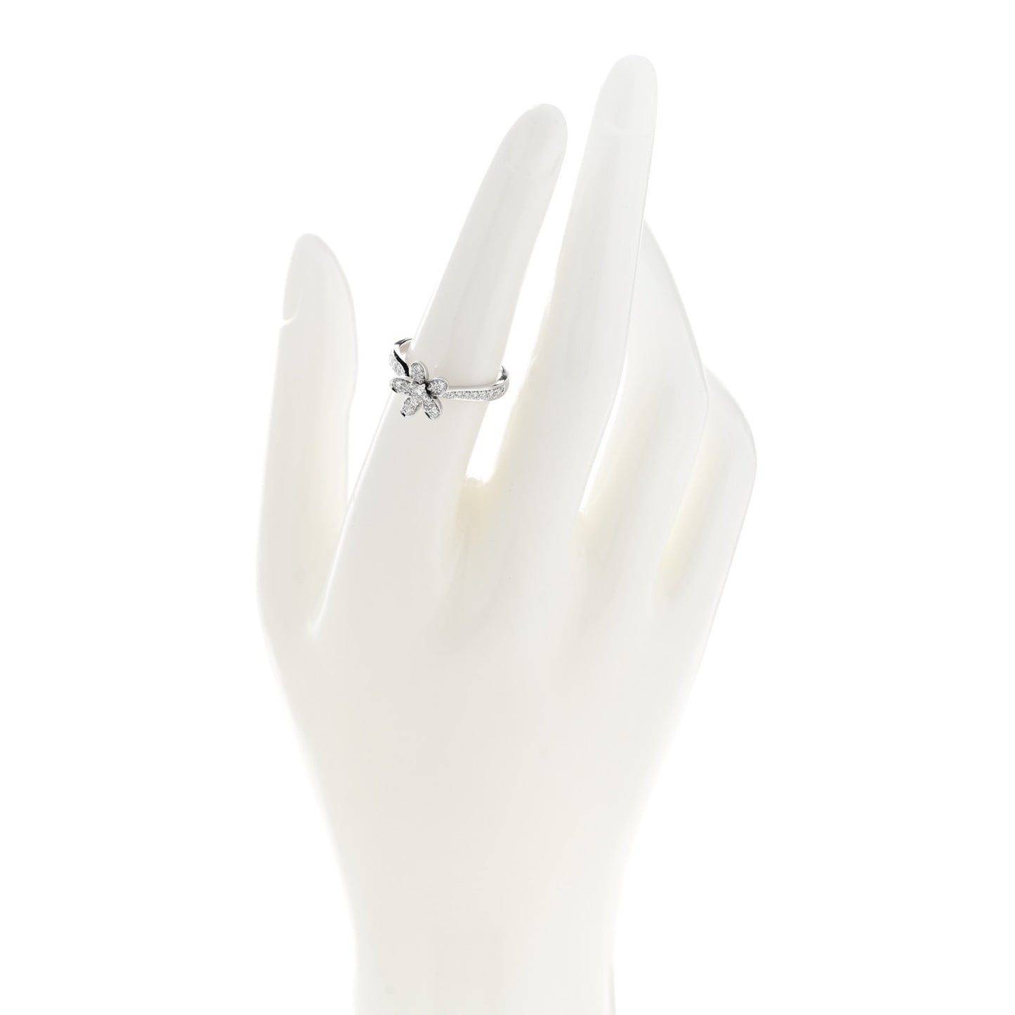 18K White Gold Diamond Socrate Ring 52 6