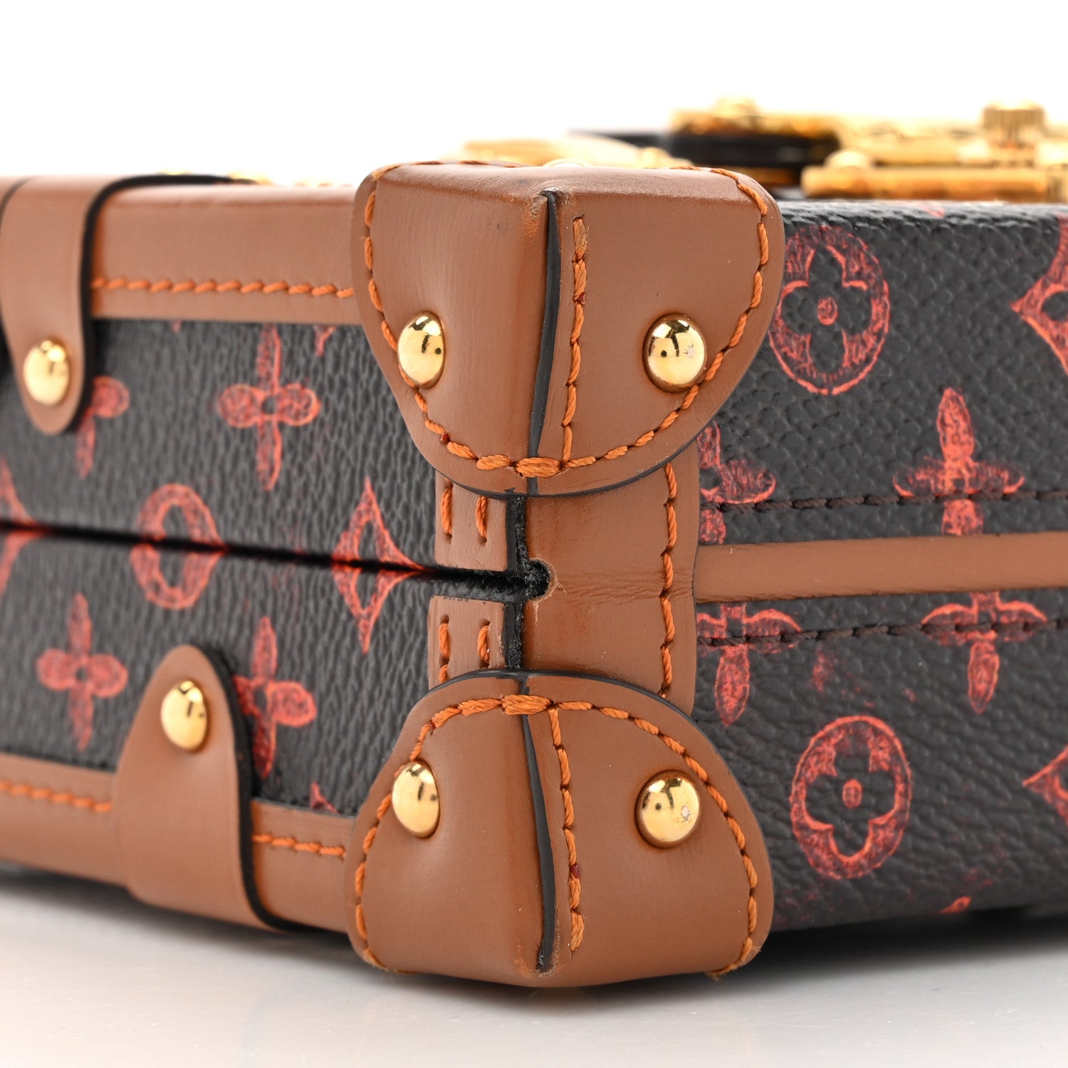 Louis Vuitton Catogram Petite Malle Orange Marron 10 of 16