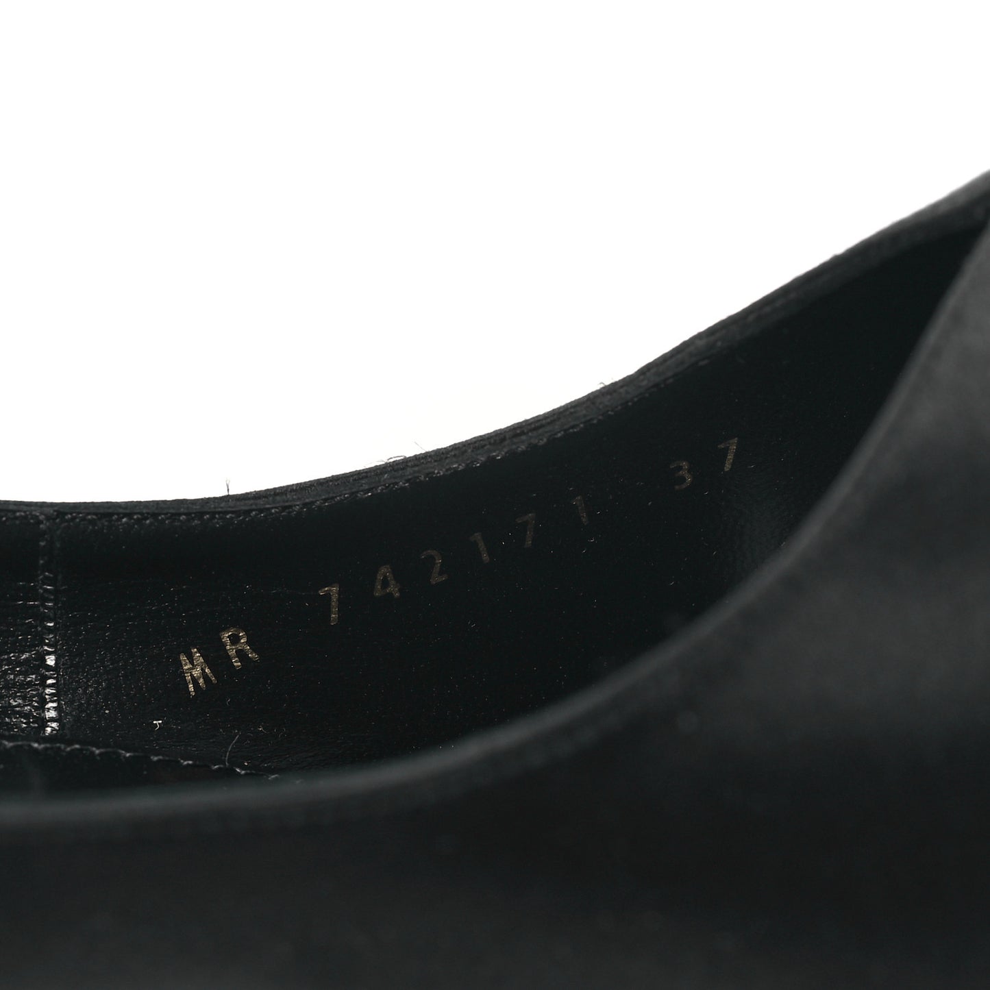 Satin Crystal Martinique 110 Pump 37 Black